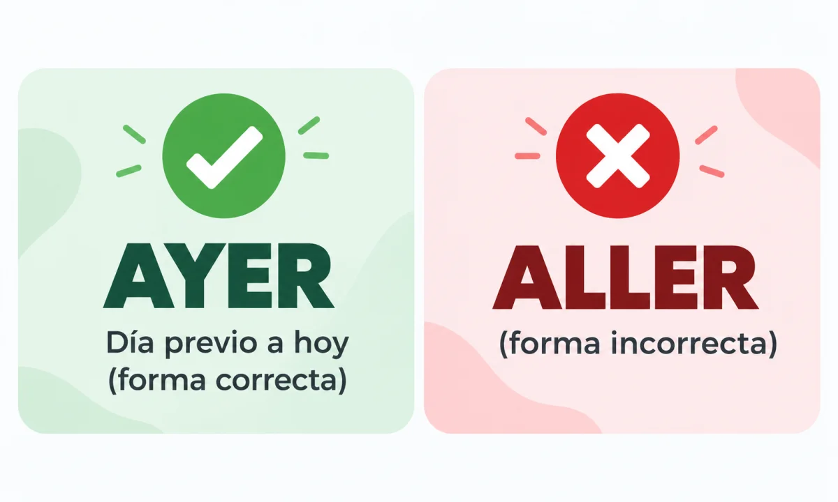 Ayer o aller: uso y escritura correcta
